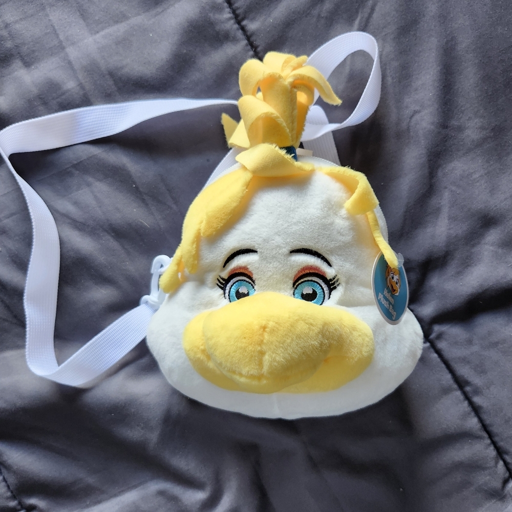 Brand New With Tag 9” Chuck E. Cheese Helen Plush Bag Purse